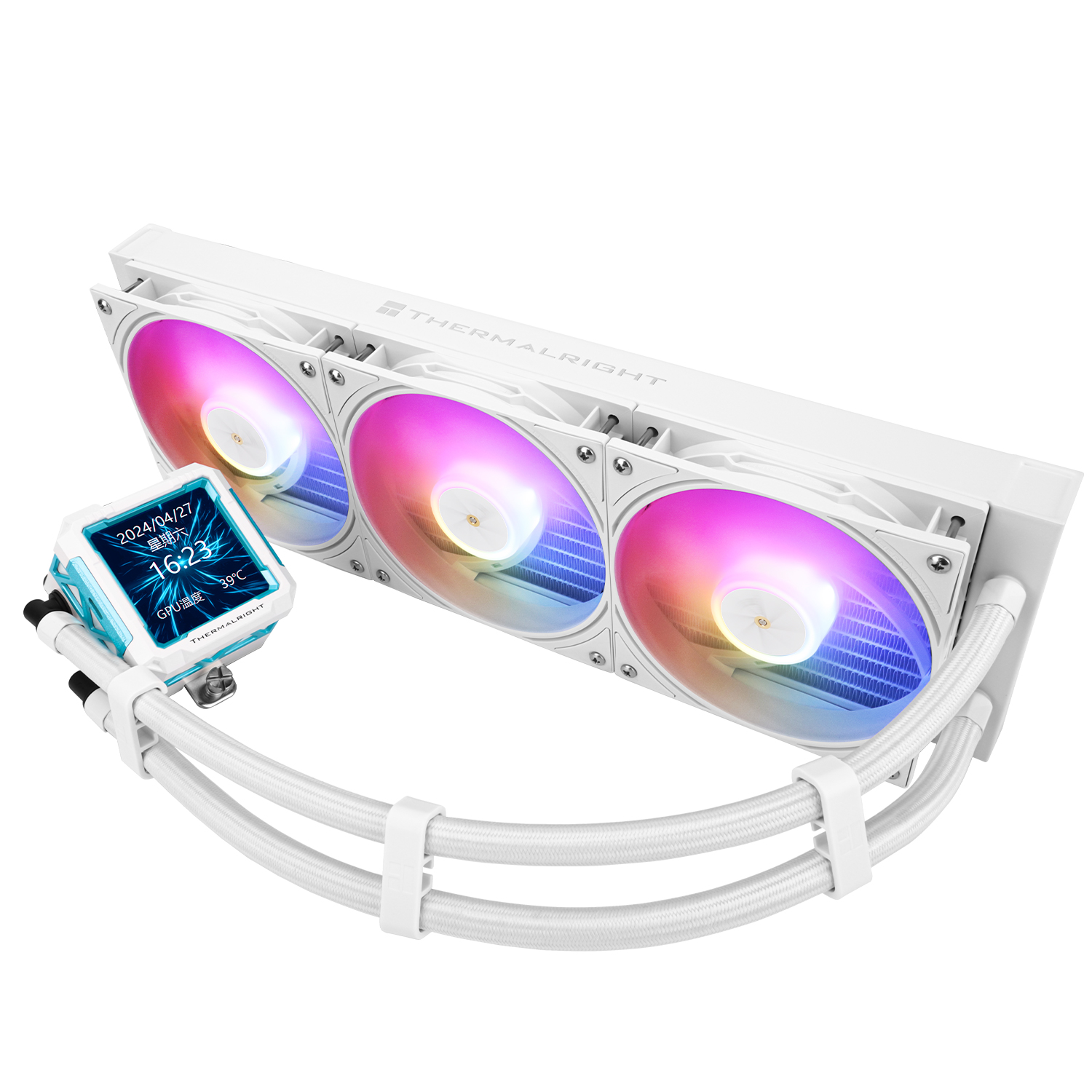 Thermalright Frozen Warframe PRO ARGB AIO CPU Liquid Cooler - White Thermalright Frozen Warframe PRO ARGB AIO CPU Liquid Cooler - White